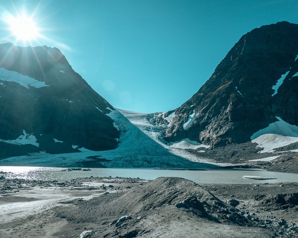 Steindalsbreen hike Lyngen Alps 