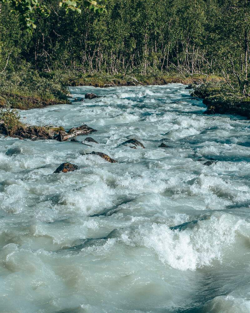 close up water in river