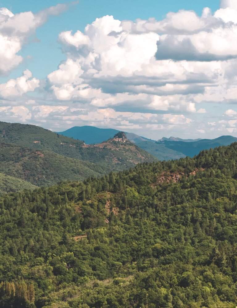 Vues de la région dans le sud de la France