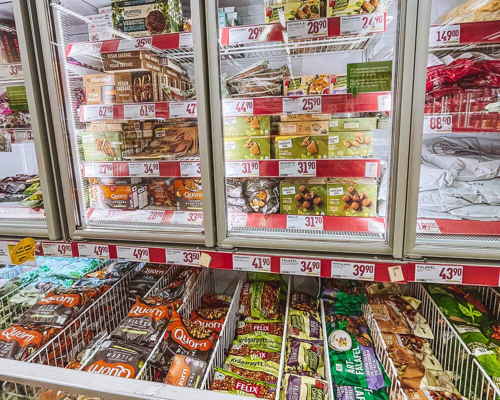 Viande vegan supermarché Suède