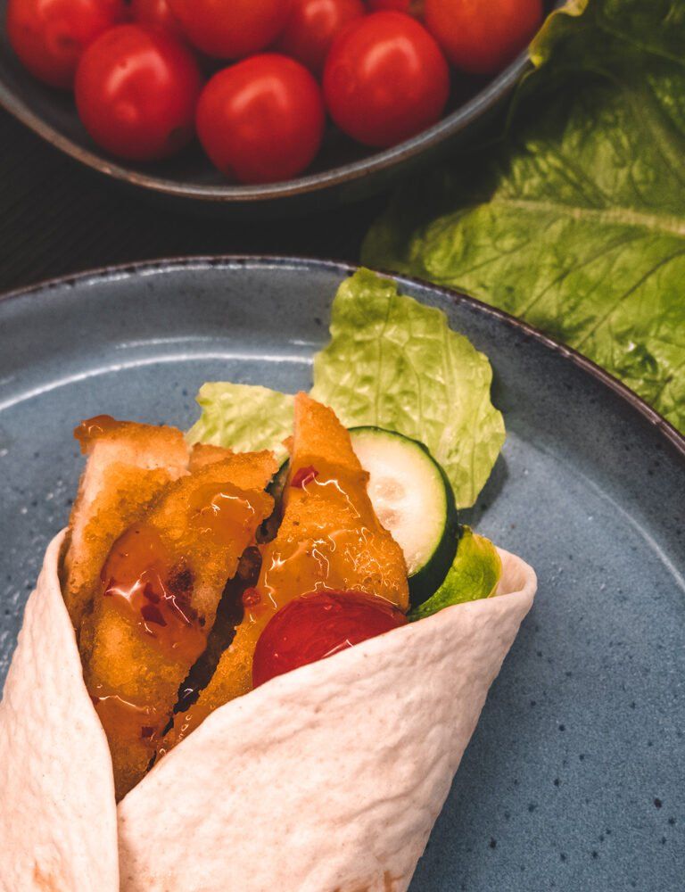 Wraps au poulet croustillant faciles