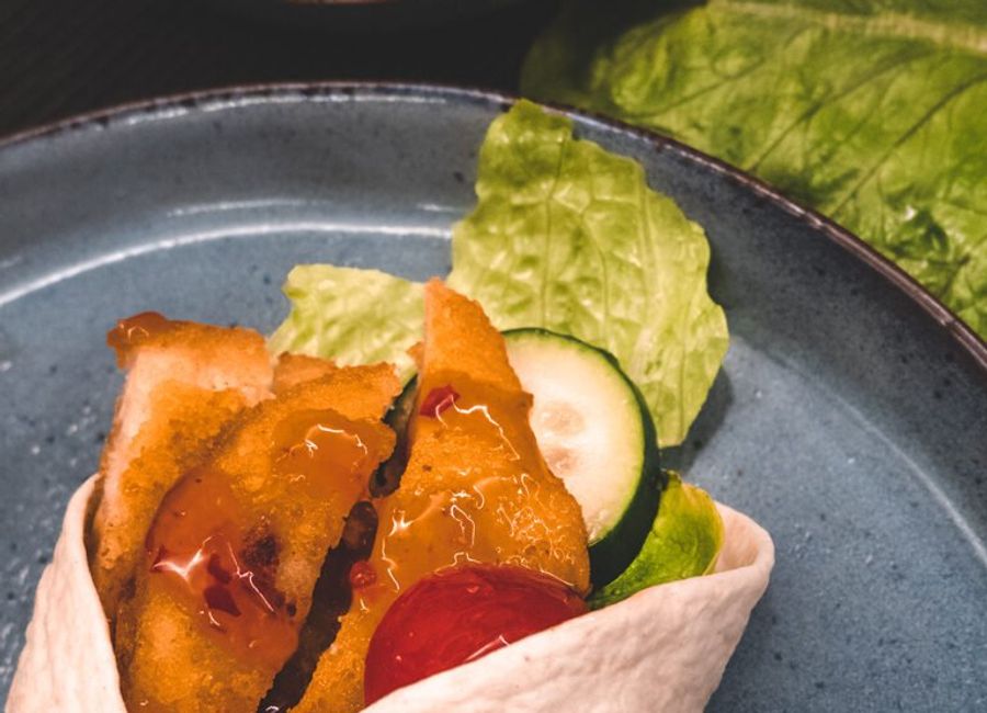 Easy Crispy Chicken Wraps
