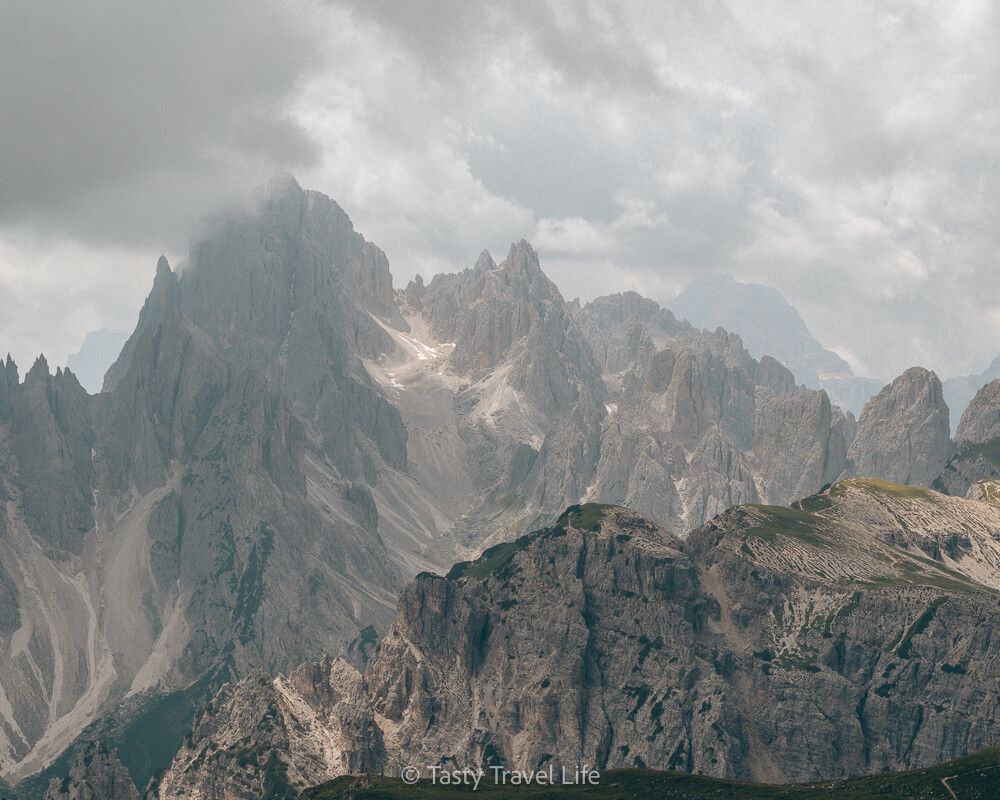 Vue de la région montagneuse de Misurina