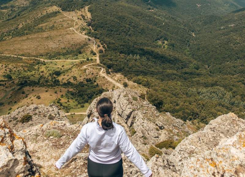 Nationaal park Gennargentu op Sardinië. Top van de berg Fumai.