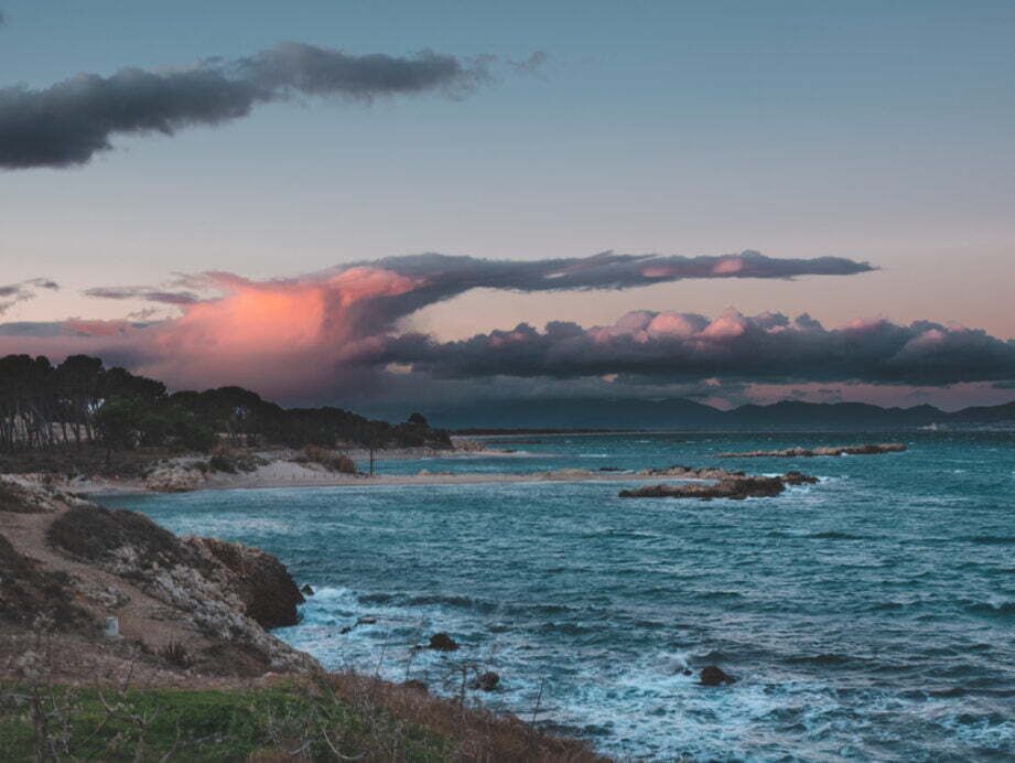 sunset at sea