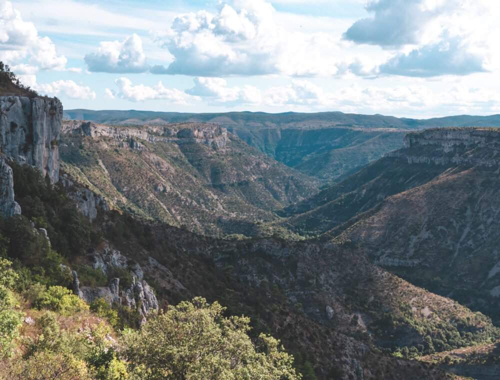 point de vue de blandas au cirque de navacelles