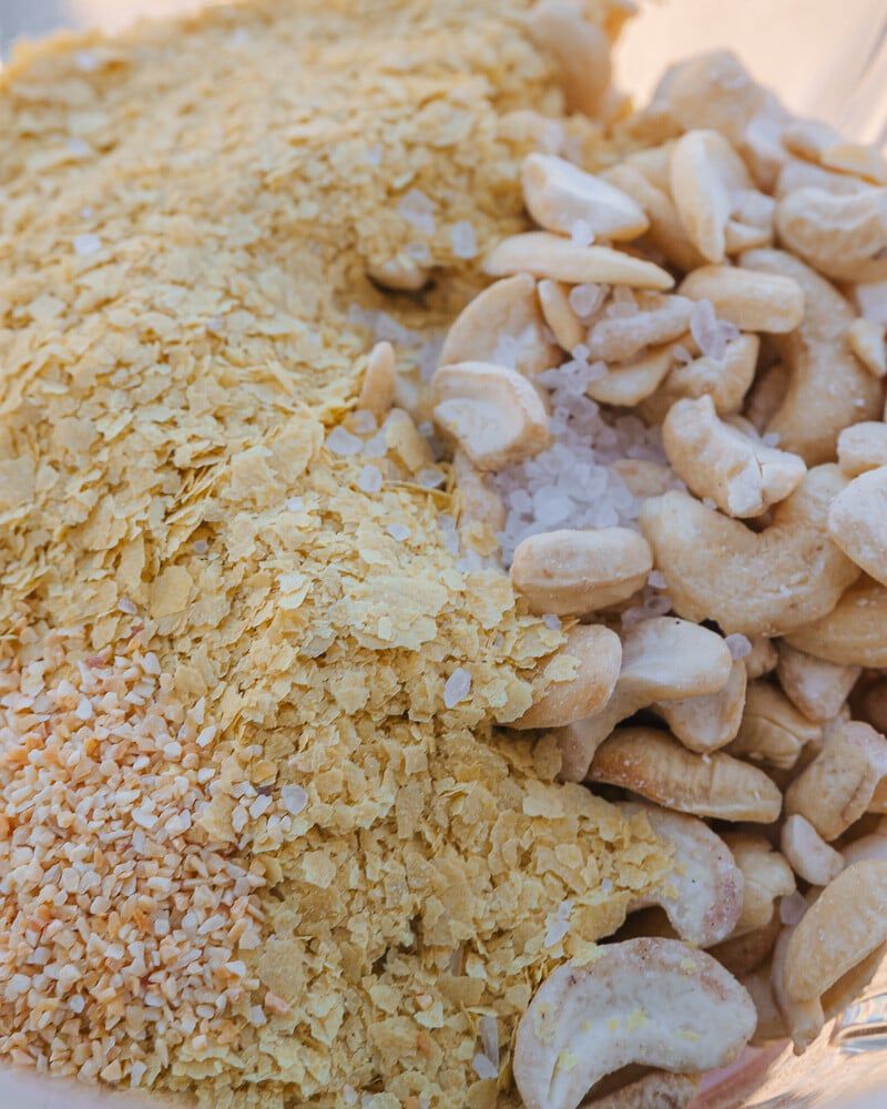 ingrédients parmesan végétalien