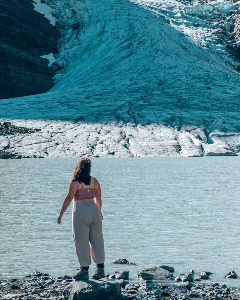 Steindalsbreen glacier 