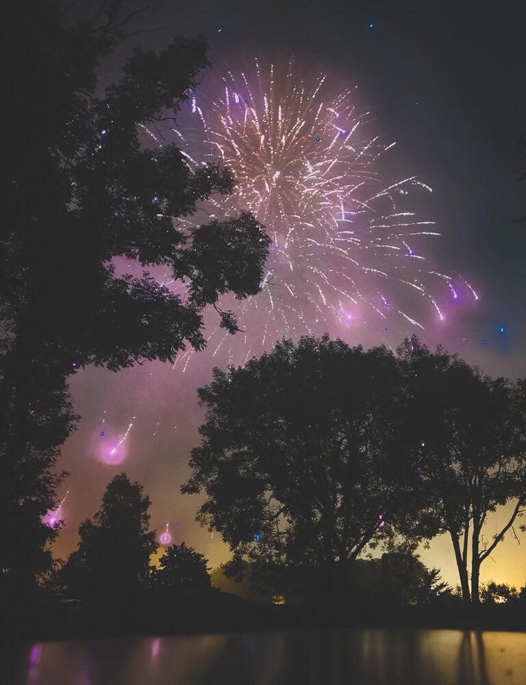 fireworks from camper place rocroi