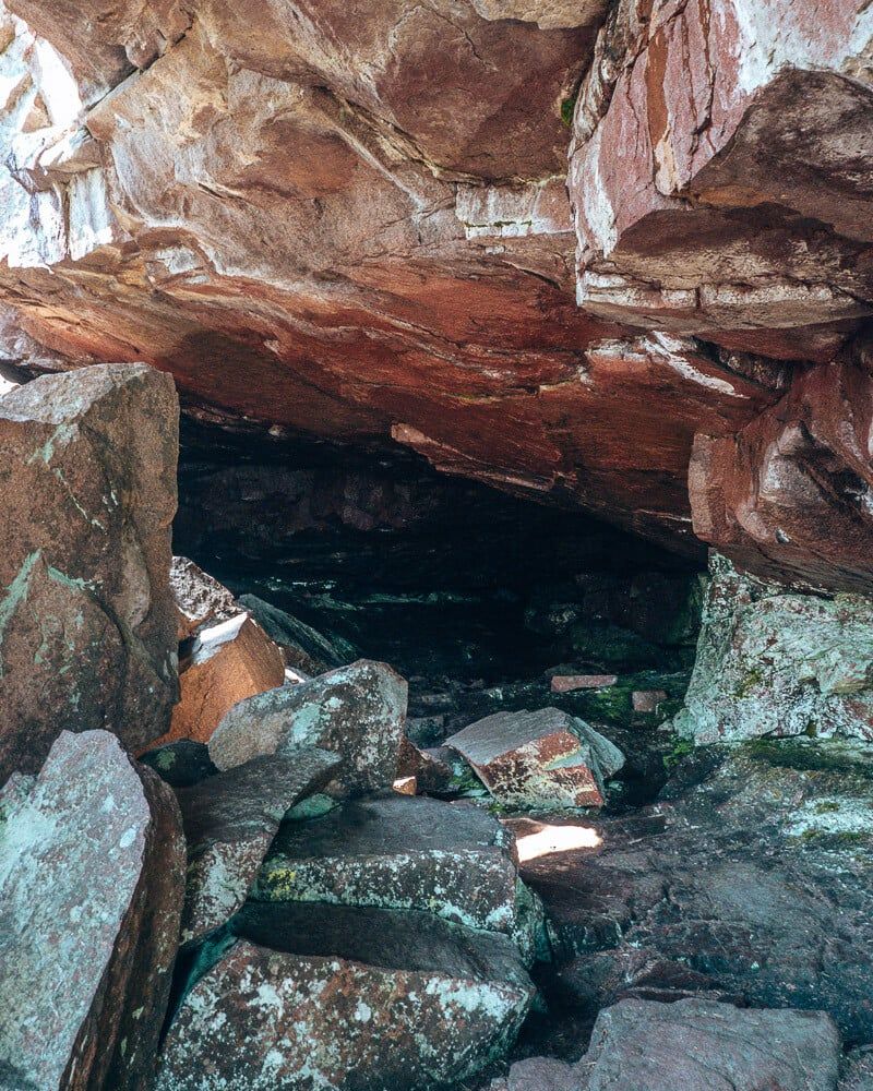 Cave in Skuleskogen National Park