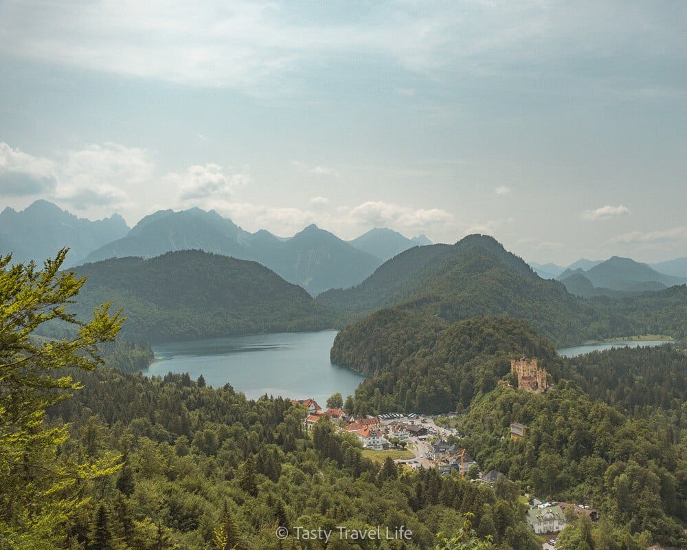 Panoramic blick alpsee worth visiting near Neuschwanstein