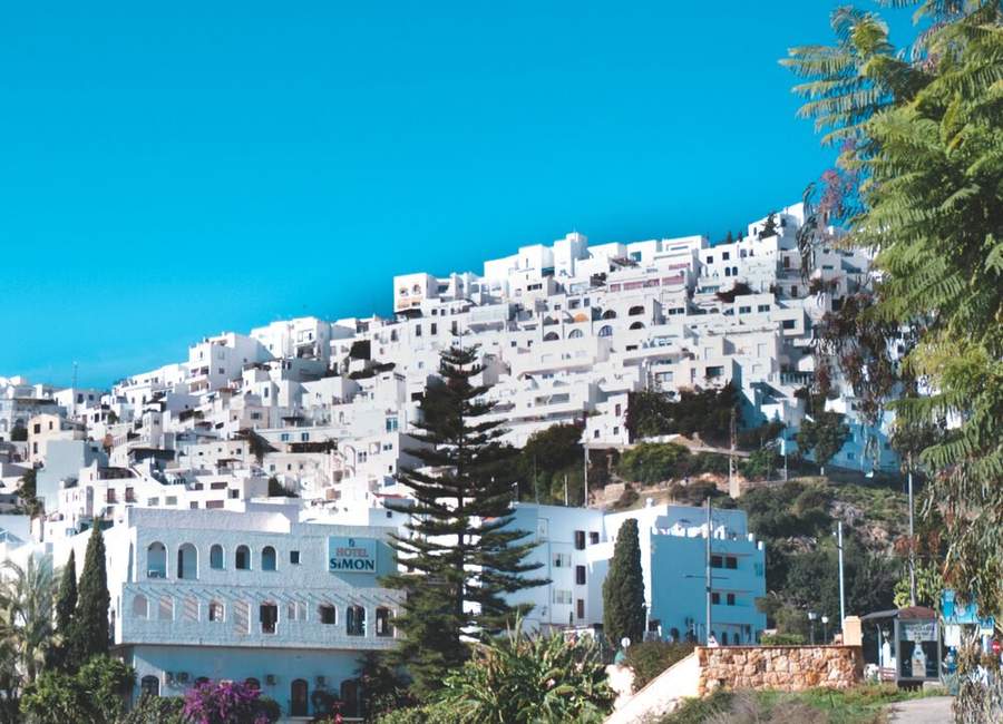 mojacar en espagne sur la colline