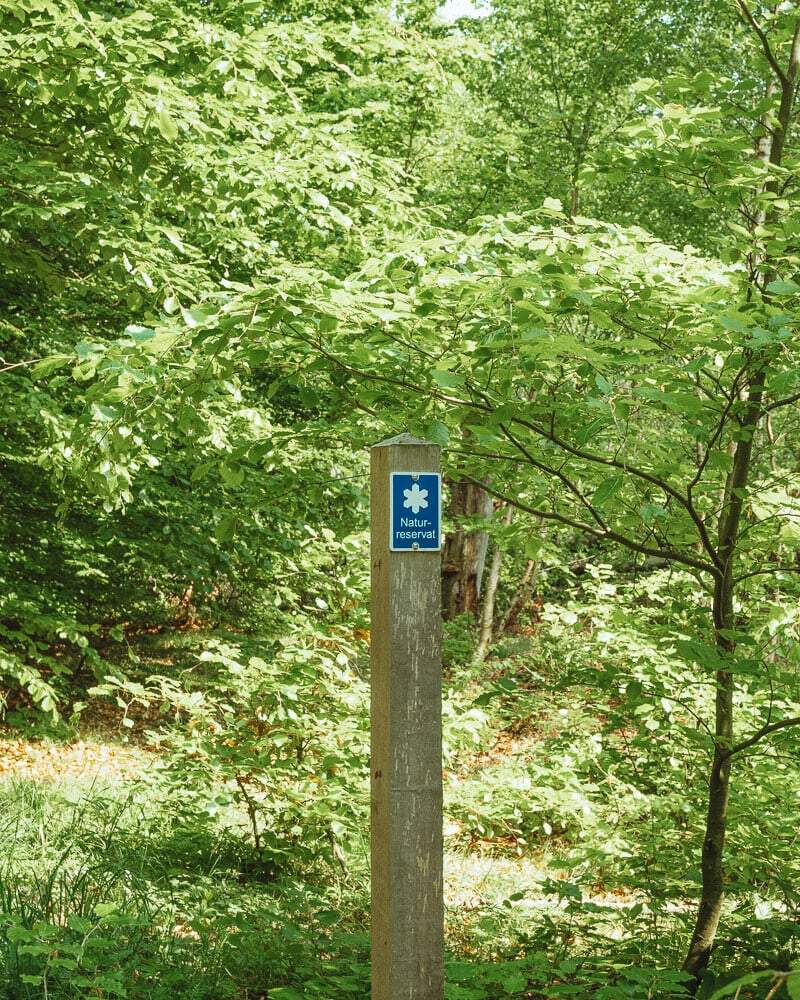 Panneau de la réserve naturelle