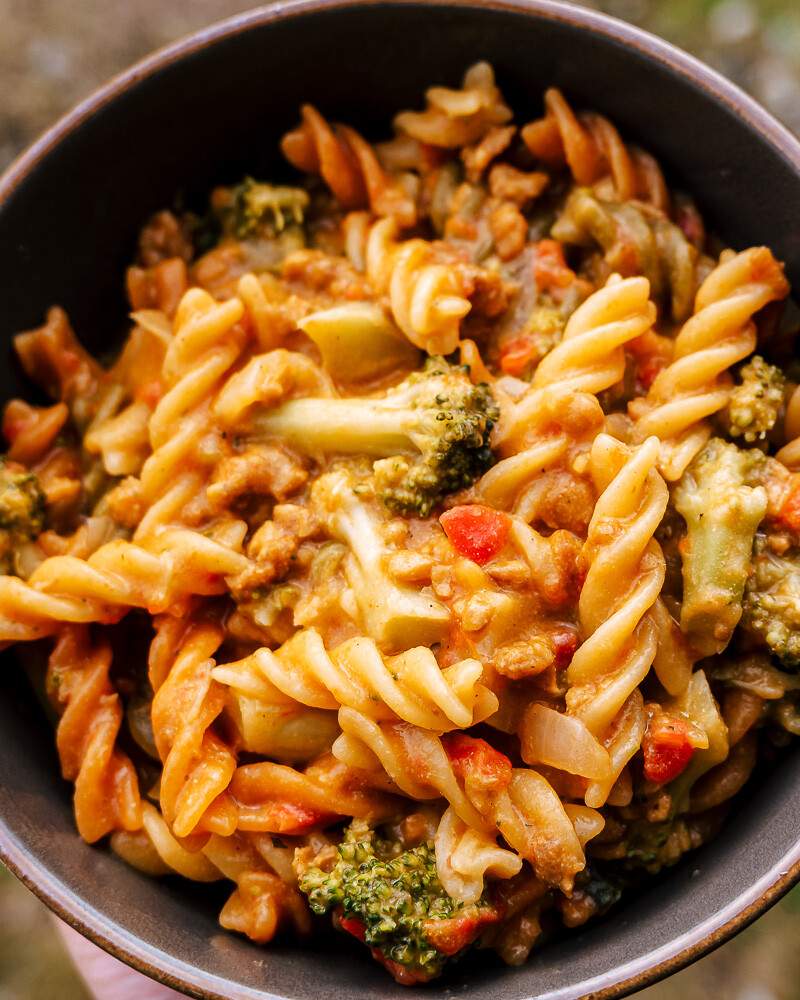 gros plan de la recette