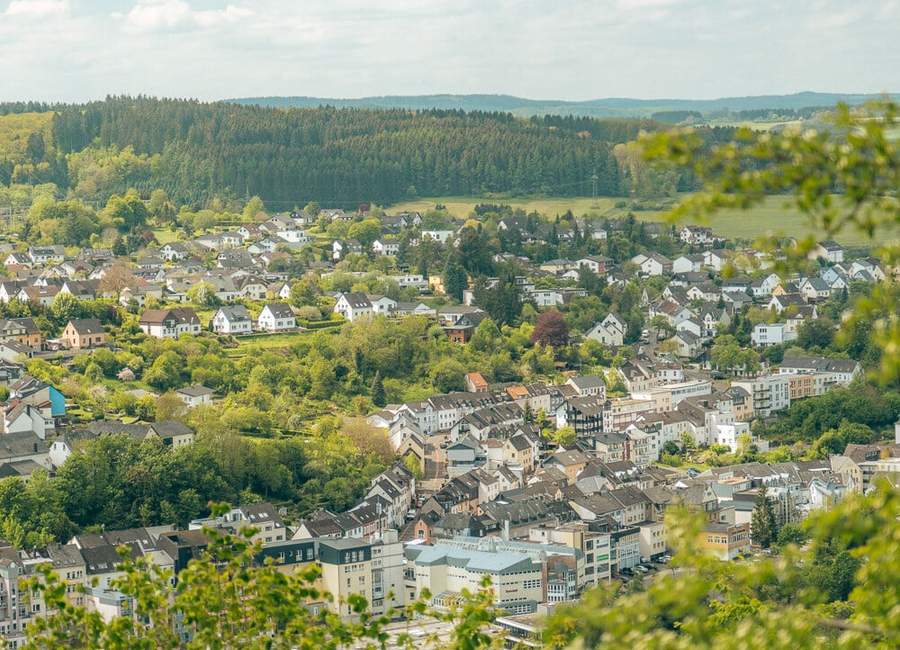 Point de vue de la randonnée Felsenpfad sur Gerolstein