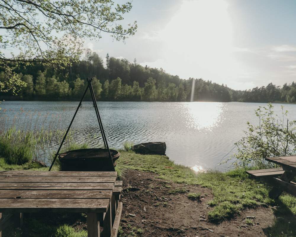 Relax area at the lake