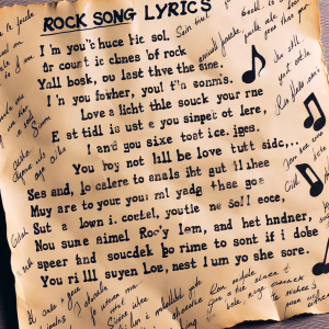 Rock Song Lyrics