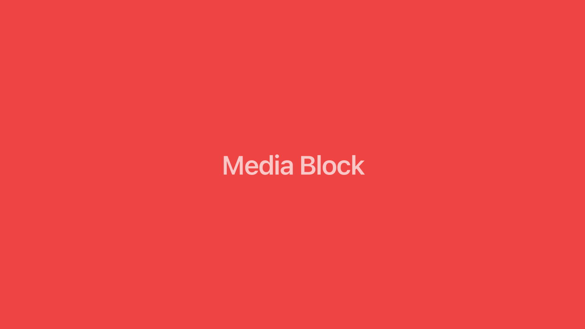 Media block showcase
