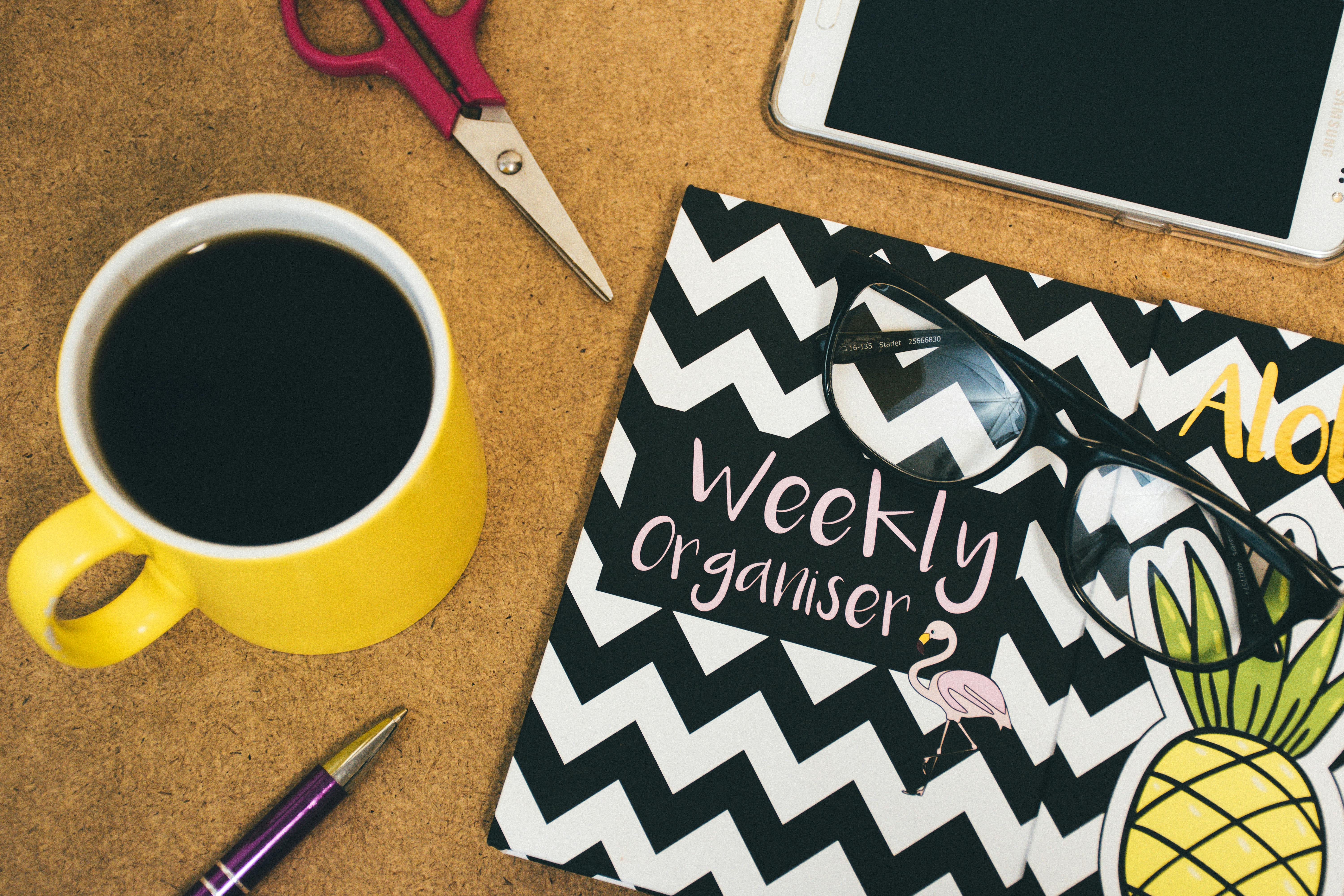 staying organized to manage work anxiety