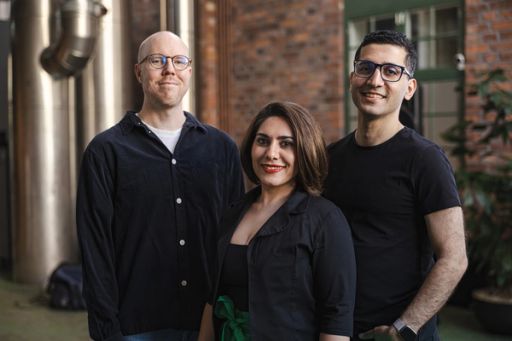 Nirvana Gharni and Sohrab Fadai at the Heartspace AI launch
