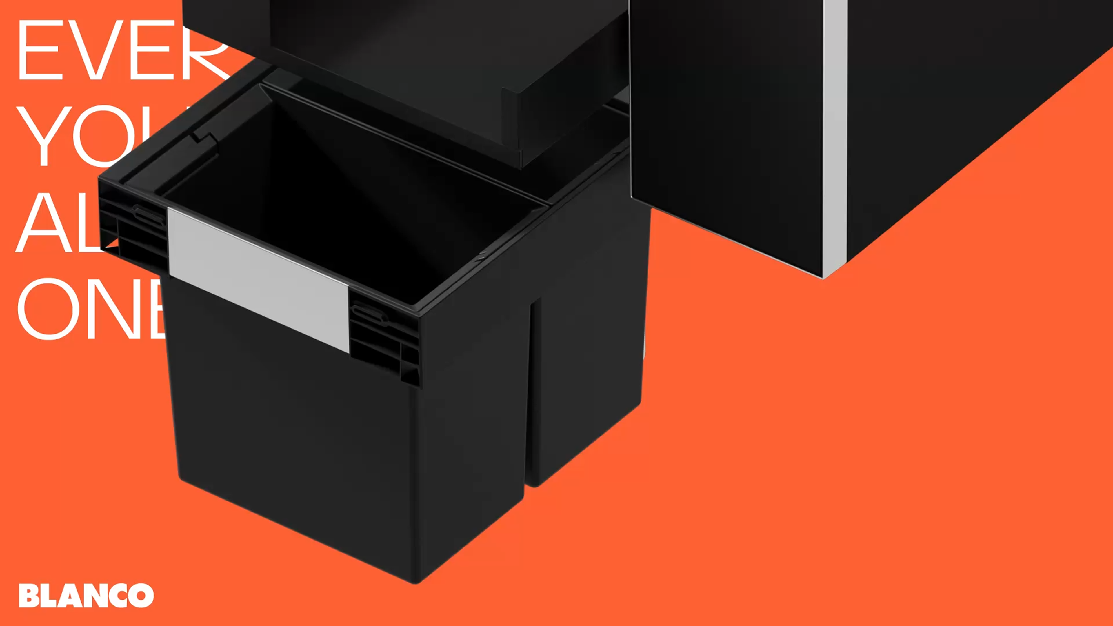 Everything you need in one place: Renderings of a Blanco sink components that come together to one system