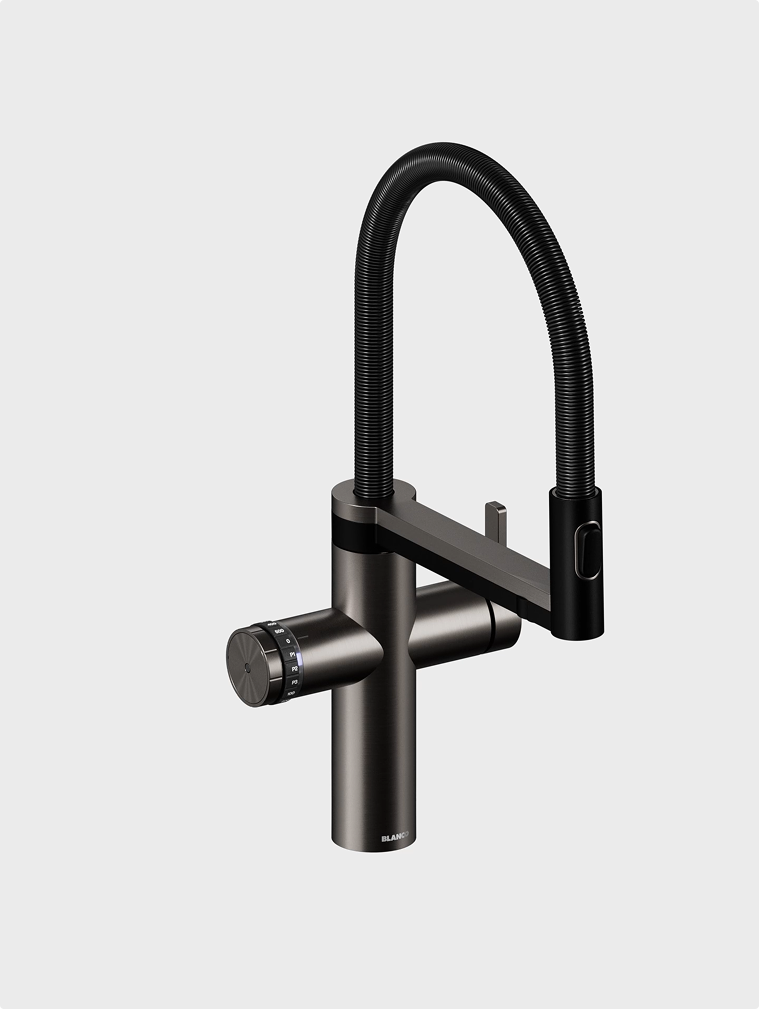 Turn of a 3D Rendering of a Blanco faucet