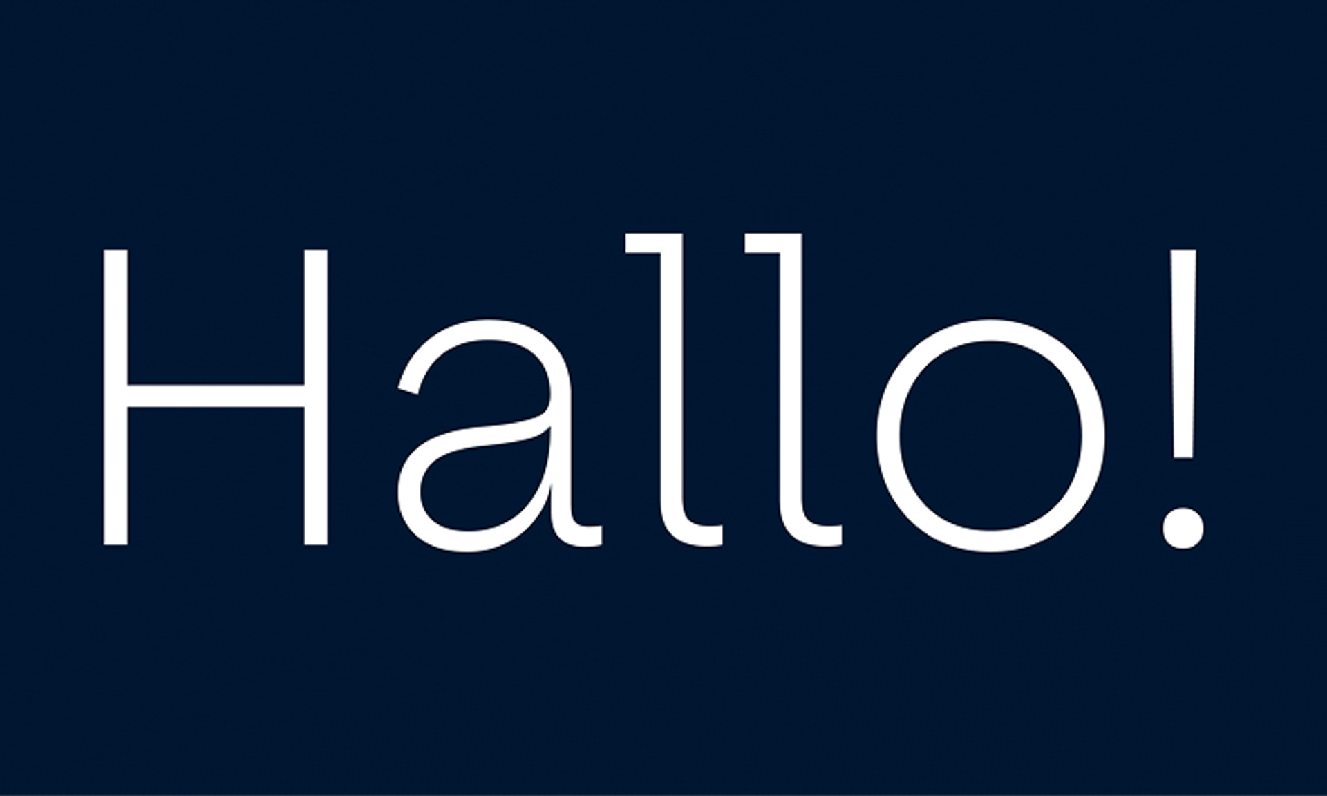 Hello in HUK Sans