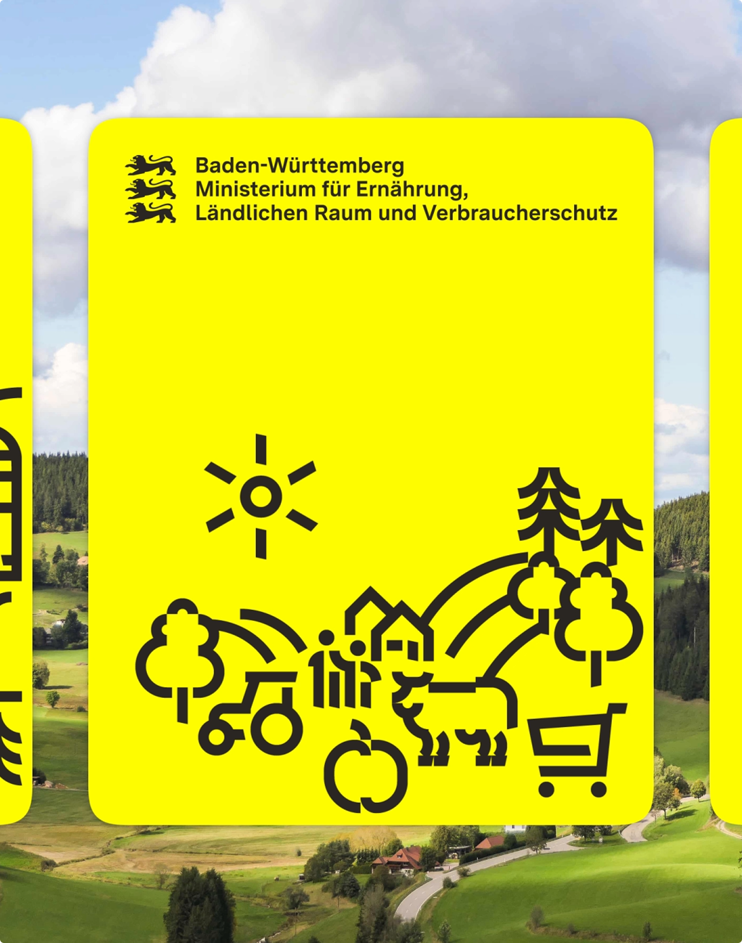 Spezifische Illustrationswelten für jedes Ministerium