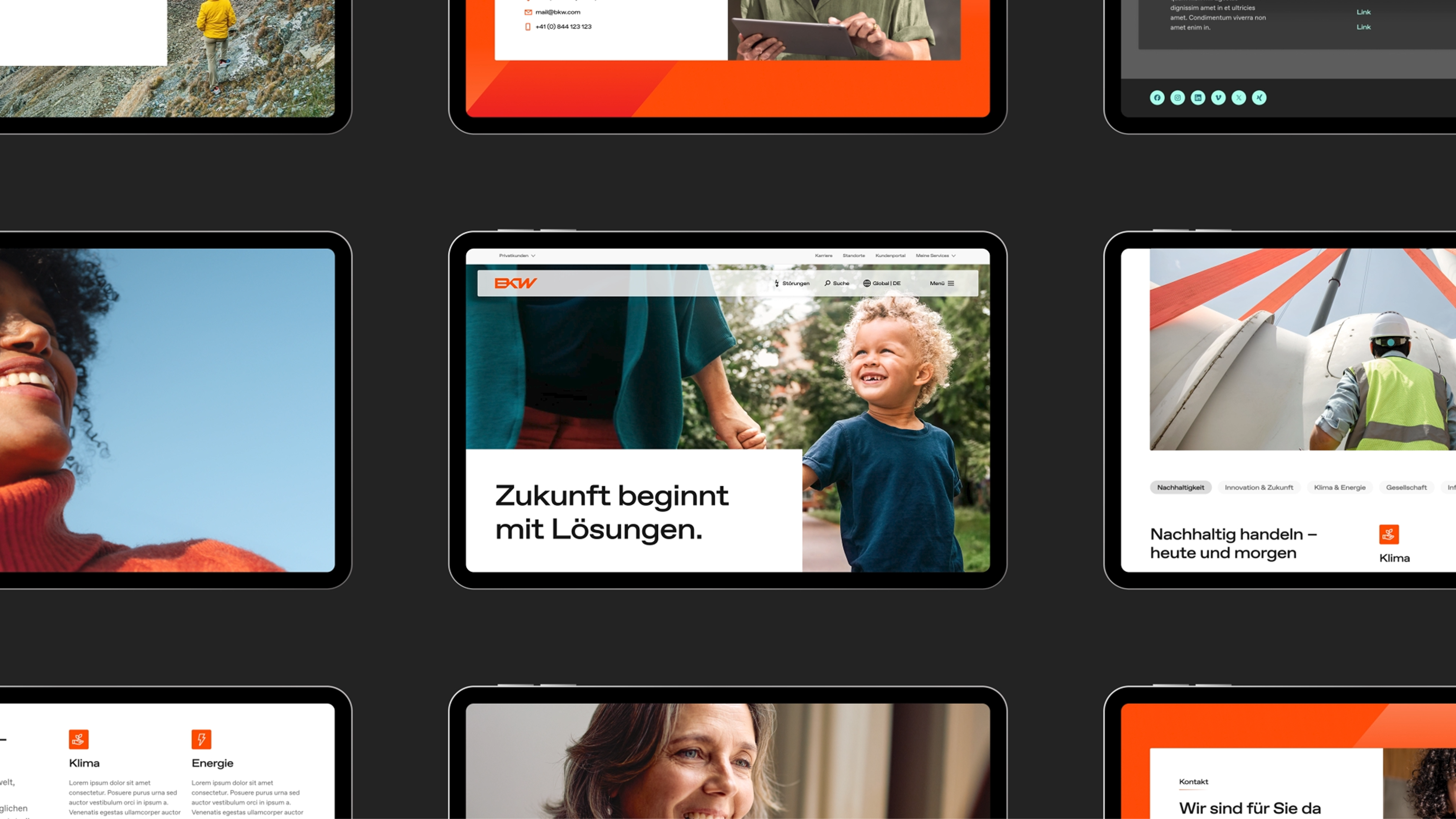 Scroll durch neue Homepage