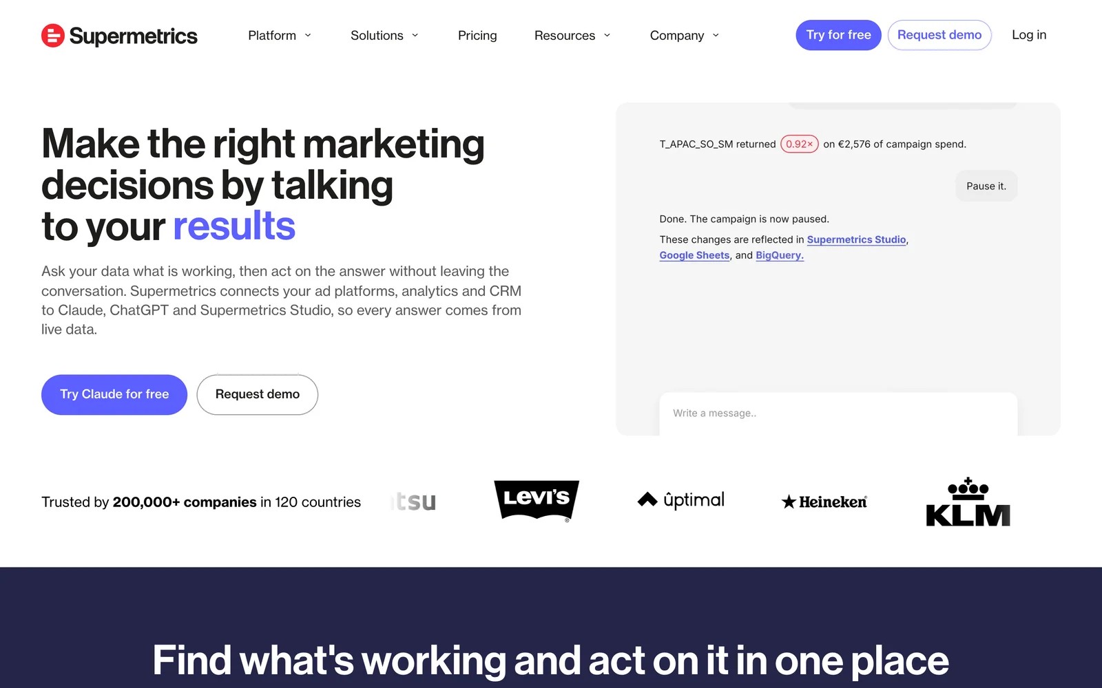 Supermetrics homepage
