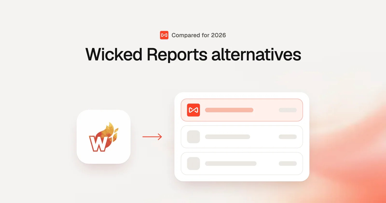 Wicked Reports alternatives: SourceLoop blog cover illustration