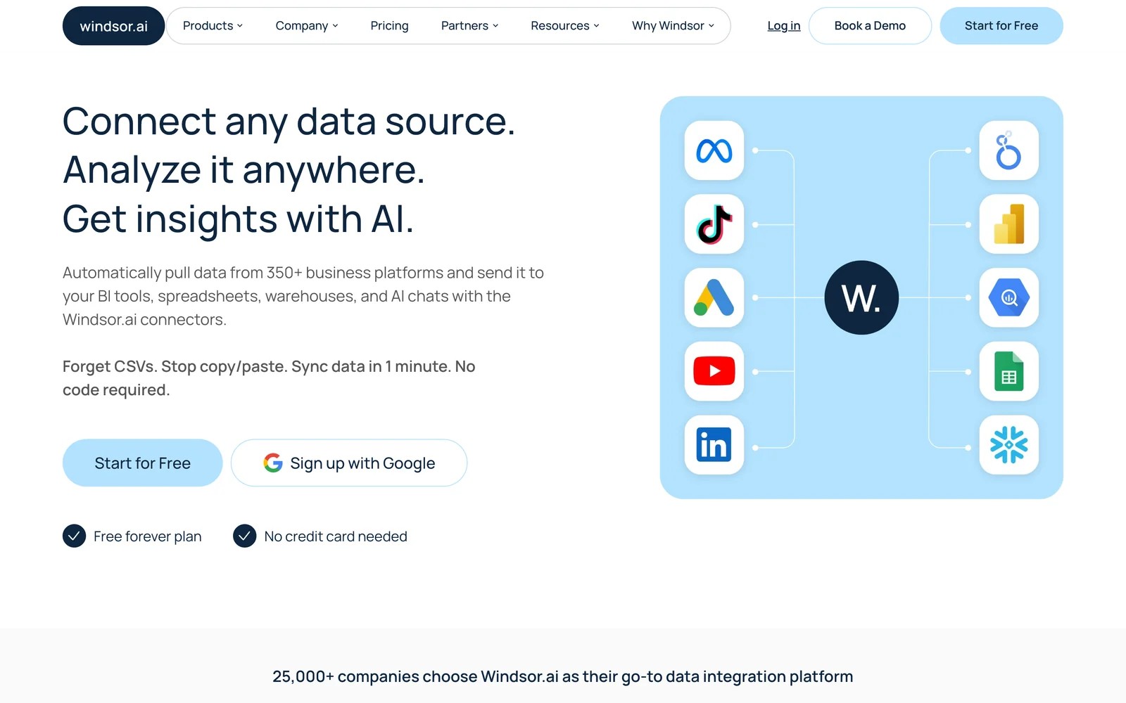 Windsor.ai homepage