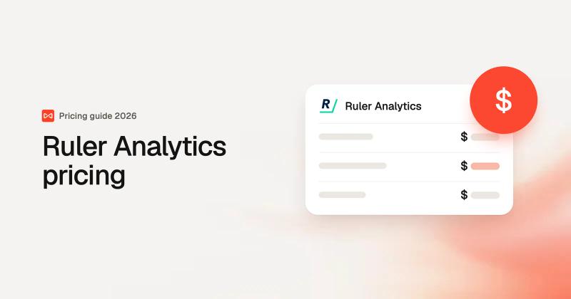 Ruler Analytics pricing: SourceLoop blog cover illustration