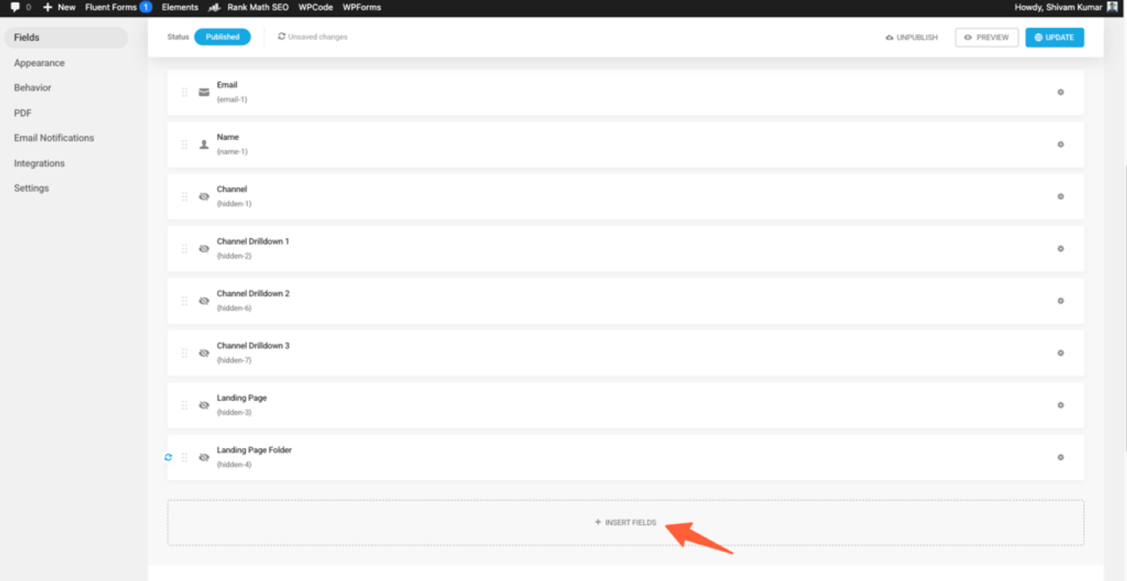 Add hidden fields in Forminator Forms to Track UTM Parameters