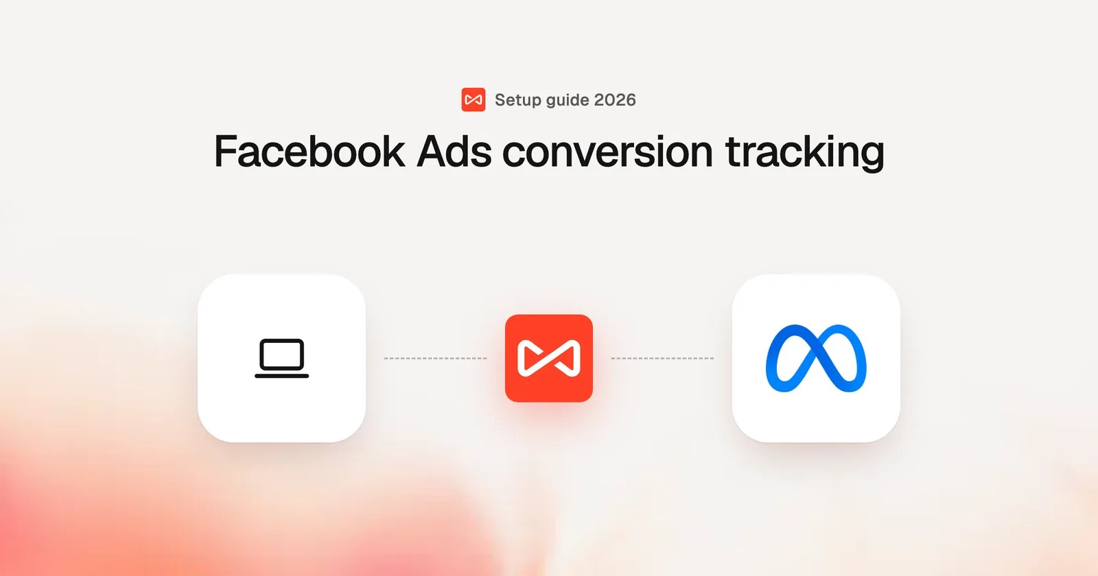 Facebook Ads conversion tracking: SourceLoop blog cover illustration