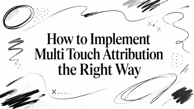 How to Implement Multi Touch Attribution the Right Way