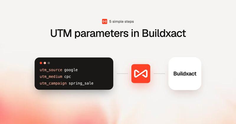UTM parameters in Buildxact: SourceLoop blog cover illustration