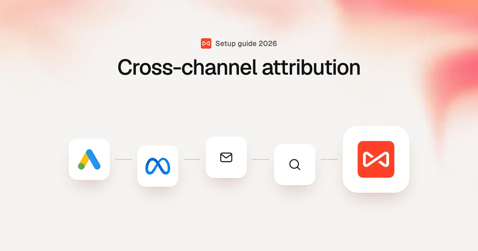 Cross-channel attribution: SourceLoop blog cover illustration