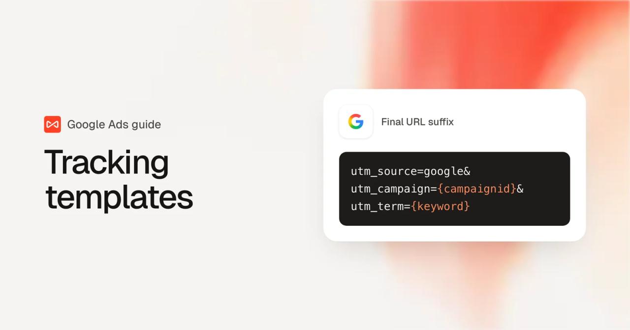 Google Ads final URL suffix with utm_campaign set to the campaignid ValueTrack parameter and utm_term set to keyword