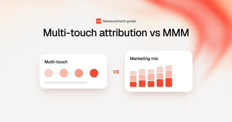 Multi-touch attribution vs MMM: SourceLoop blog cover illustration