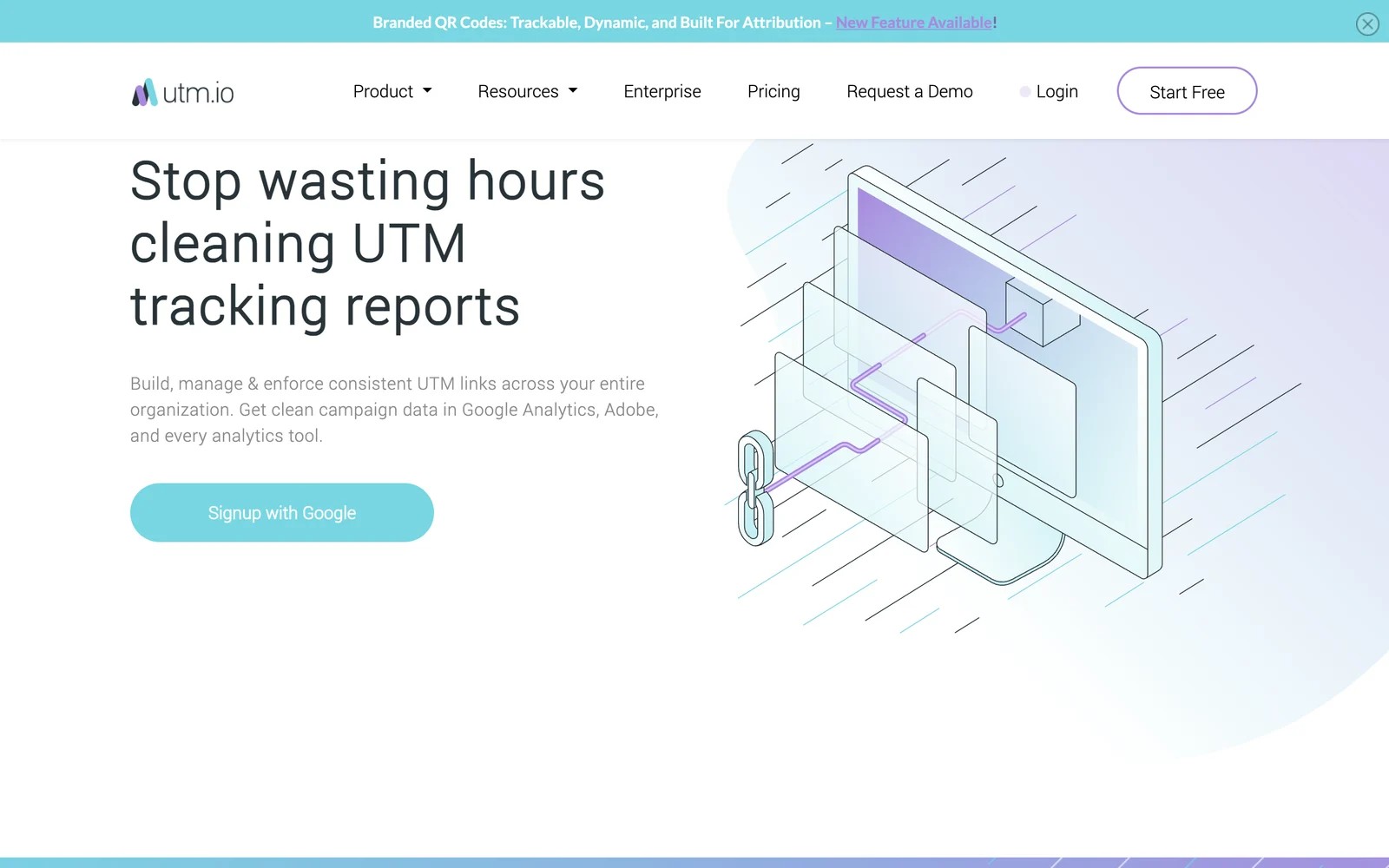 UTM.io homepage