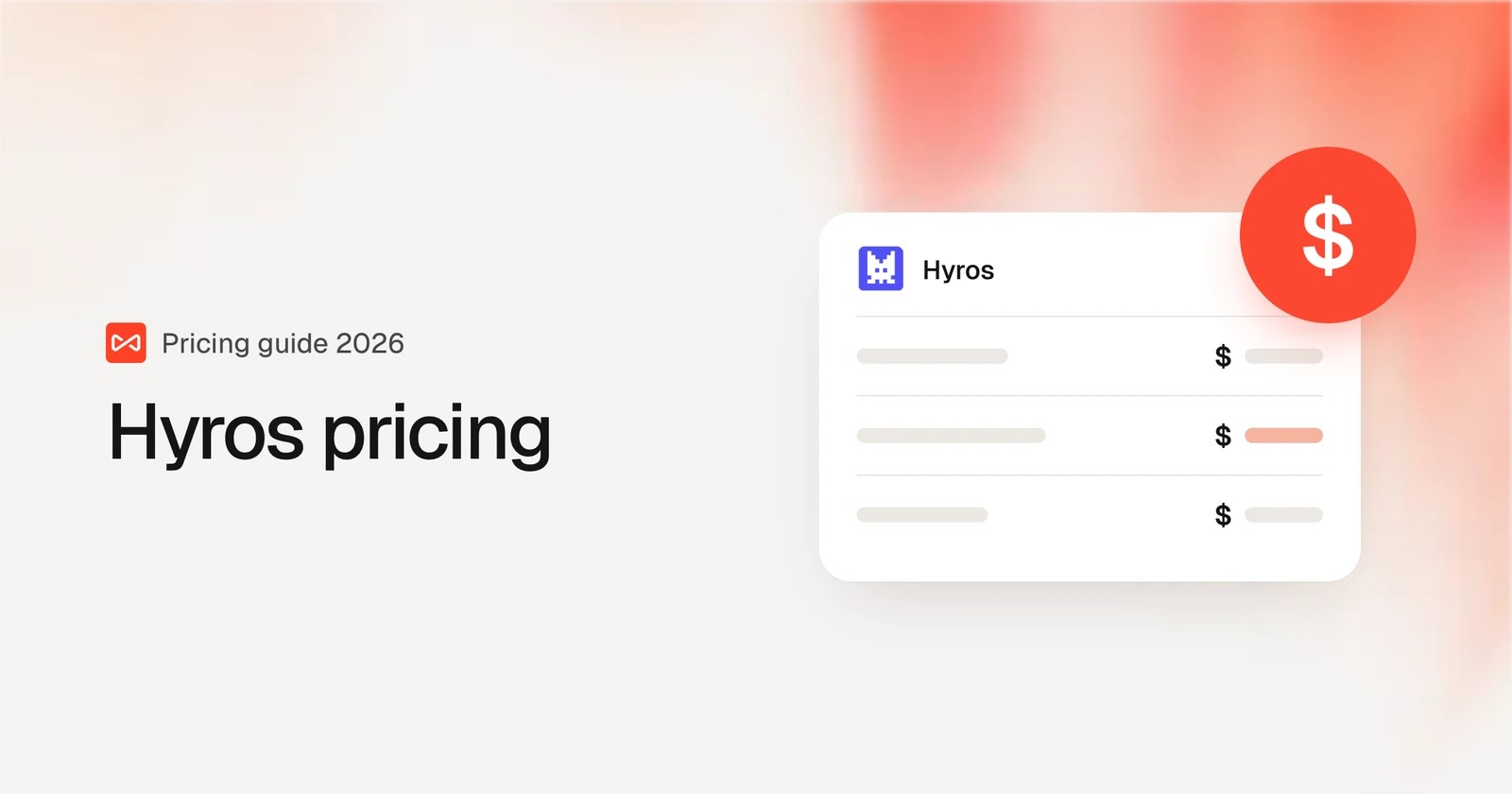 Hyros pricing: SourceLoop blog cover illustration
