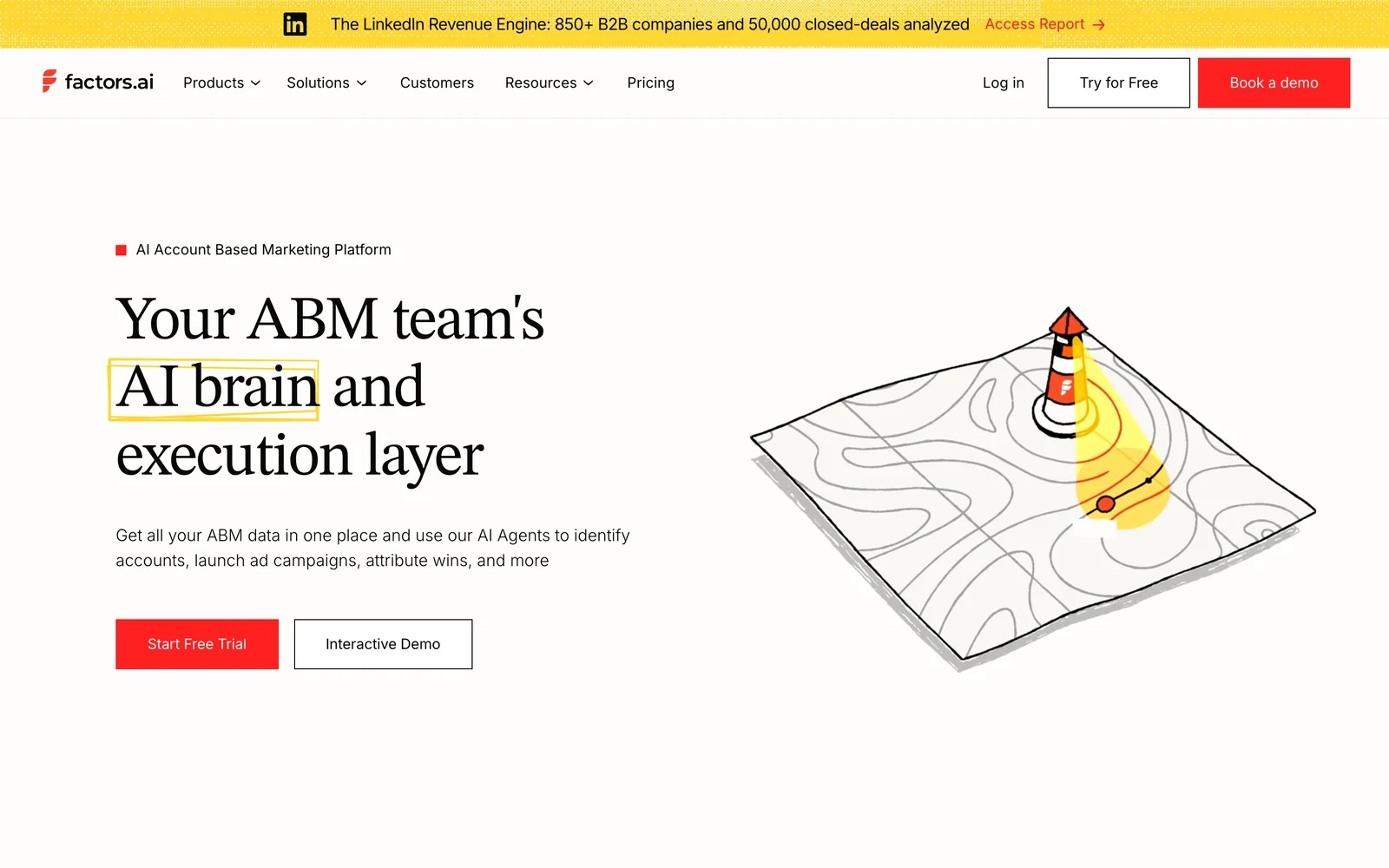 Factors.ai homepage