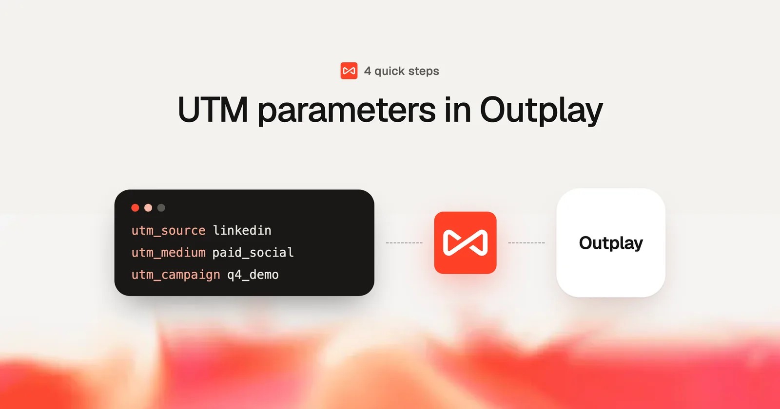 UTM parameters in Outplay: SourceLoop blog cover illustration