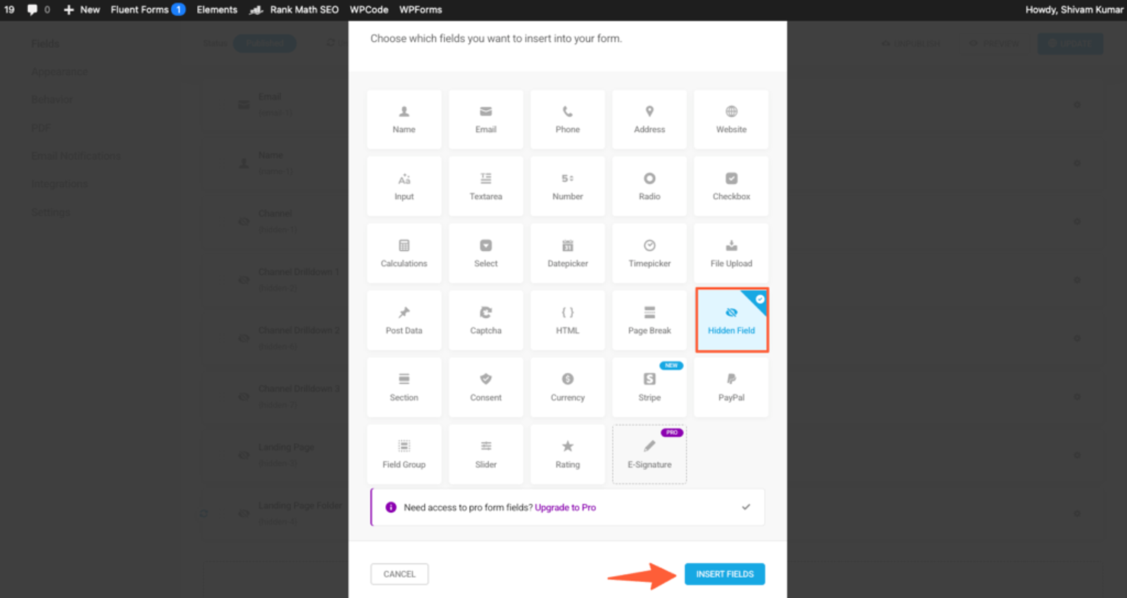 Add hidden fields in Forminator Forms to Track UTM Parameters