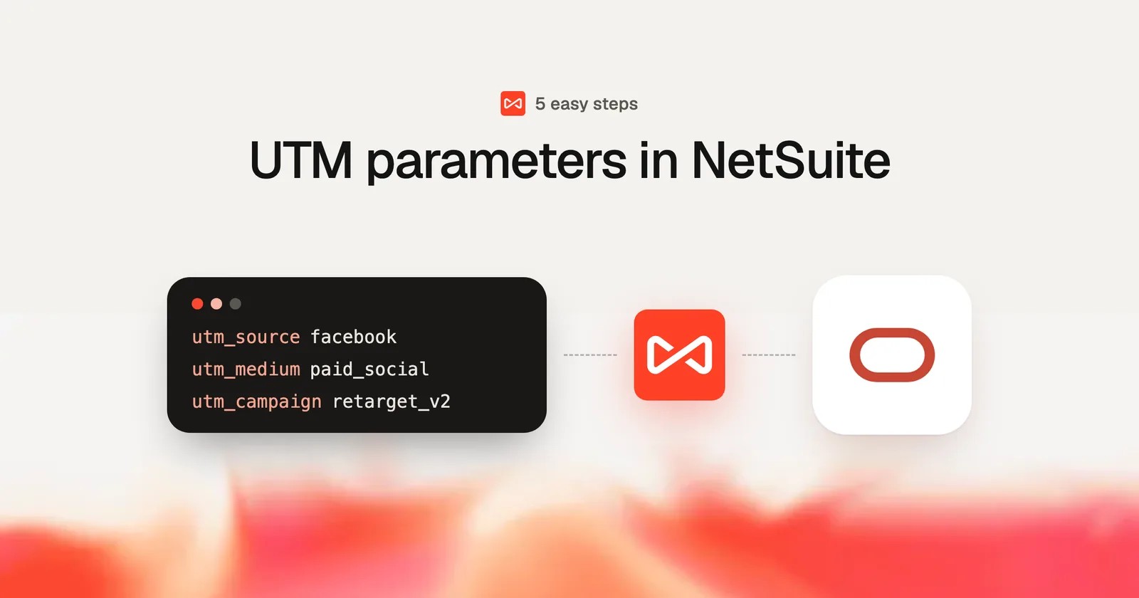 UTM parameters in NetSuite: SourceLoop blog cover illustration