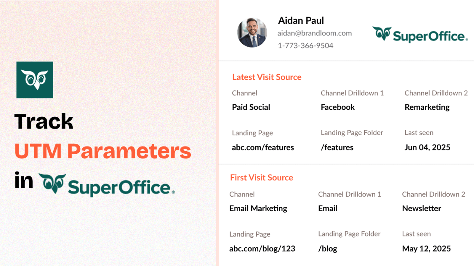 Superoffice crm utm tracking