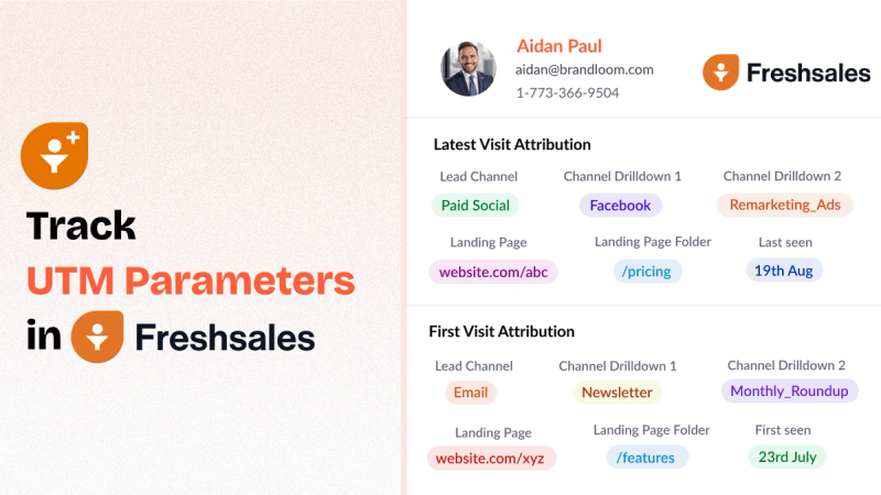 Freshsales CRM UTM tracking