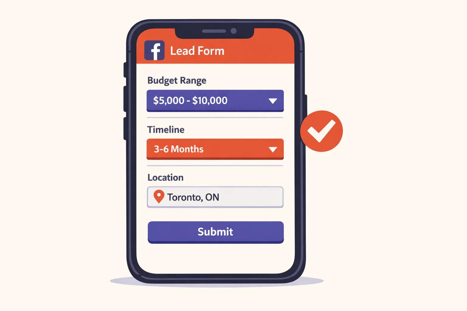Adding qualifying questions to Meta lead forms to improve lead quality