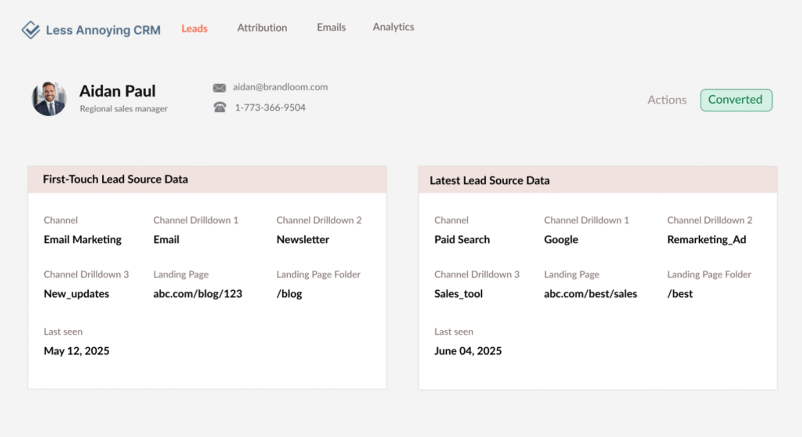 Less annoying utm tracking